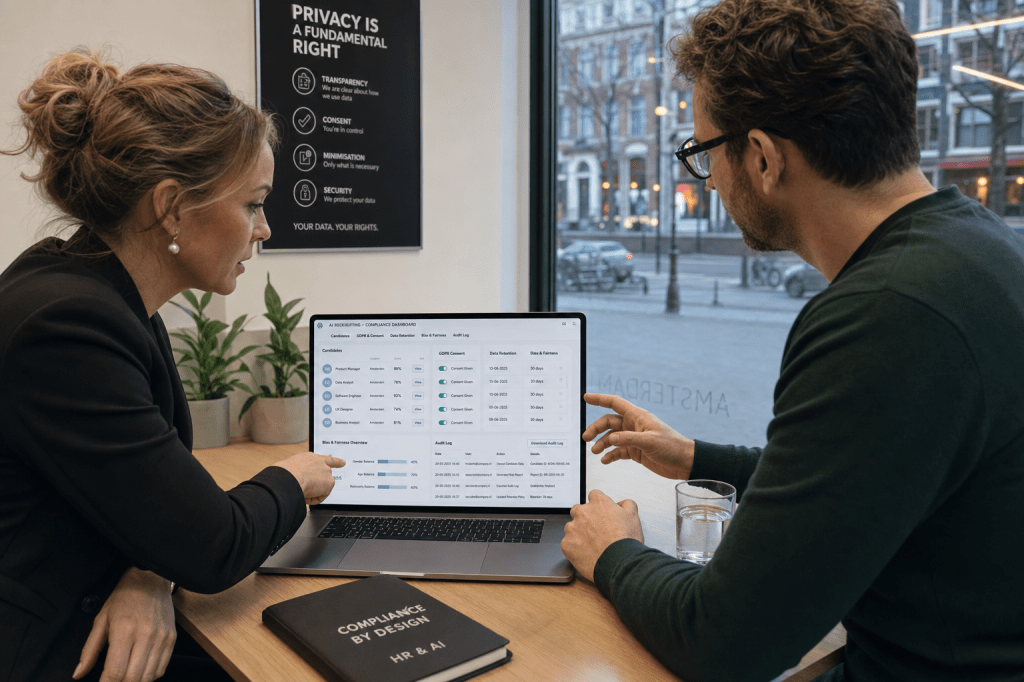 Hoe zorg je dat AI recruitment software voldoet aan de AVG en bias in selectie&nbsp;voorkomt?