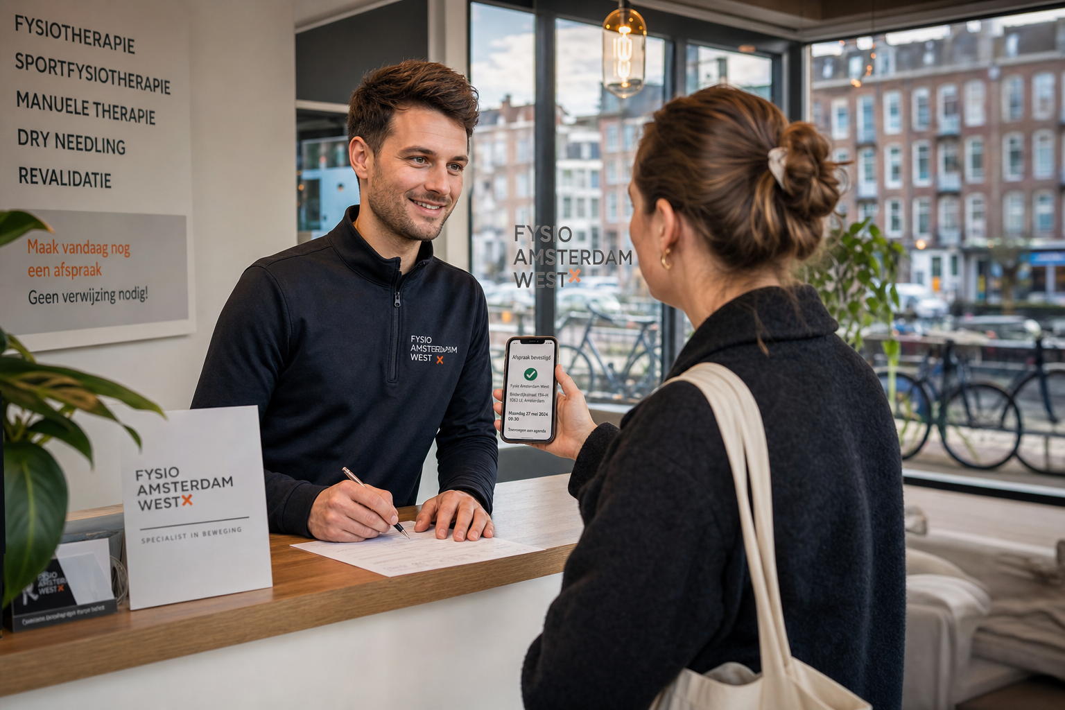 Fysiotherapeut Amsterdam West praktijk