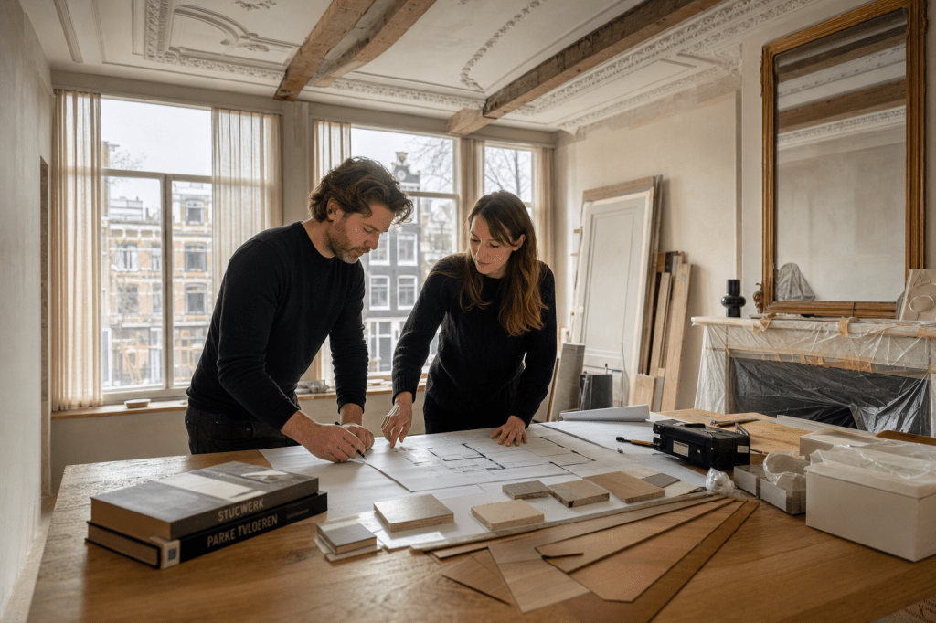 Waar moet je op letten bij het verbouwen van een monumentaal pand in Amsterdam met hulp van een interieurarchitect?